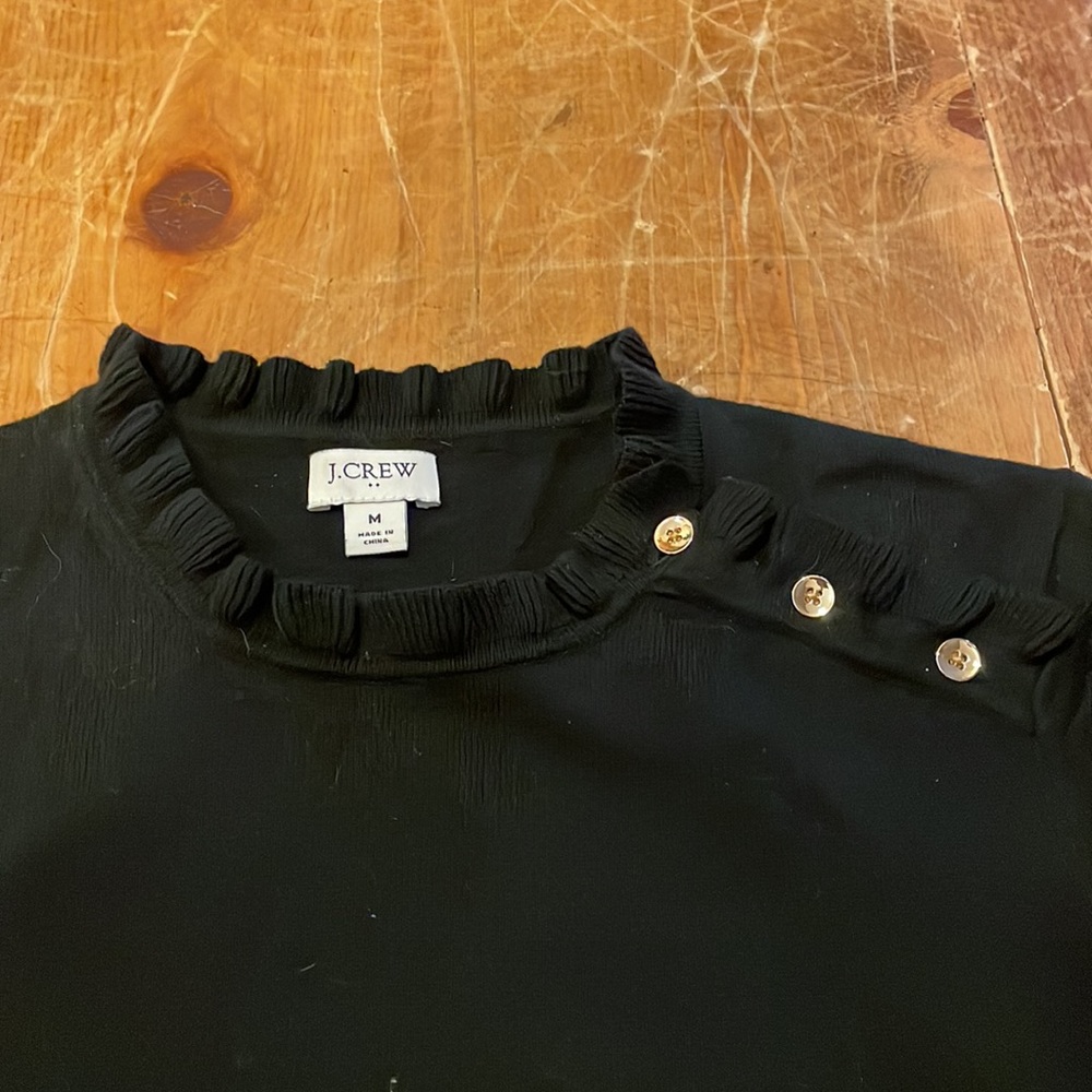 J.Crew Ruffle Mock-neck Sweater